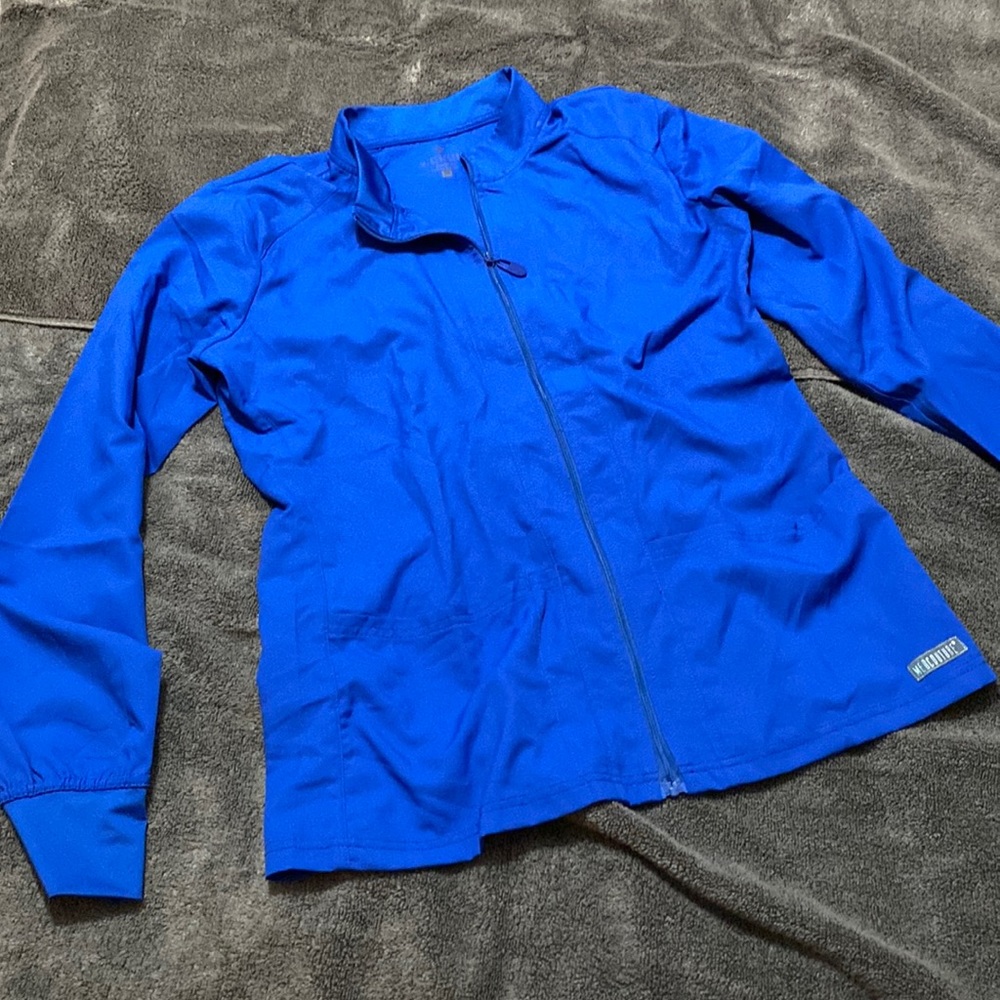 Med Couture Scrub Jacket - Size M - Royal Blue